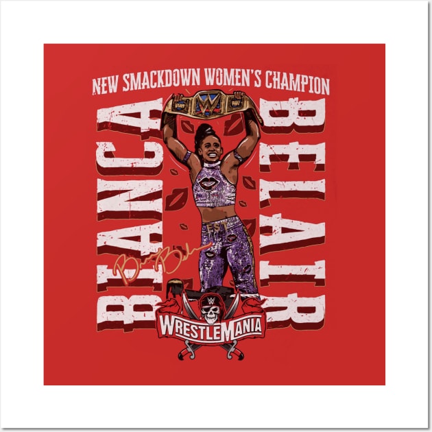 Bianca Belair Champ Wall Art by MunMun_Design